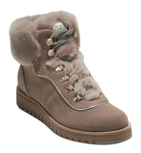 COLE HAAN ZeroGrand Explore Upstate Waterproof Shearling Hiking Boot 7.5 B Irish - Picture 1 of 23