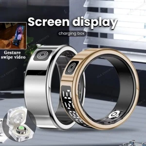 Smart Ring - Screen Display, Health Monitor Waterproof, Multi-Sport Modes - Picture 1 of 12