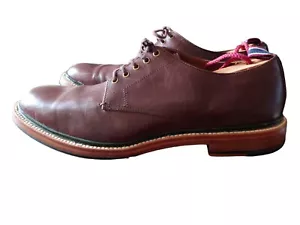 J CREW RUDERSTREIFEN italienische Leder Derbys Schuhe Größe 8 UK 9 US J8989 - Bild 1 von 8