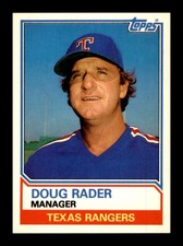 1983 Topps Traded Doug Rader #91T Set Break Texas Rangers