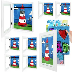 9x12 Kids Art Frames Front Opening Holds, Kids Artwork Frames Changeable - Picture 1 of 38