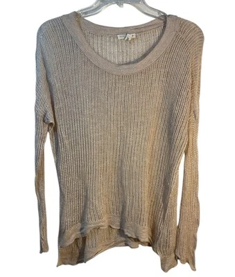 SUÉTER MUJER EILEEN FISHER ps petite pequeño marrón algodón orgánico lino informal Foto 1 de 4