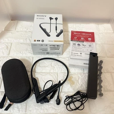 Sony Wireless Noise Canceling Stereo Headset WI-1000XM2 Black Headphone used JPN - Image 1 of 4