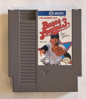 Ryne Sandberg Plays Bases Loaded 3 (Nintendo Entertainment System, 1991) - Image 1 of 3
