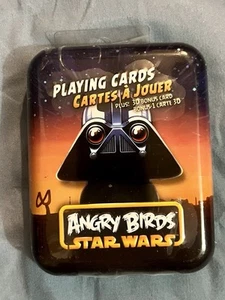 STAR WARS Collectable Angry Birds Playing Cards in Metal tin new - Picture 1 of 2