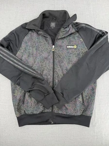 Adidas Hombre Multicolor Patrón Vieja Escuela Cortavientos Cremallera Completa Chaqueta Talla Med - Imagen 1 de 10