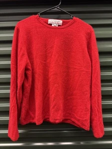 Queen Of Scots Damen Strickpullover rot Langarm 100% Kaschmir Größe XL - Bild 1 von 5