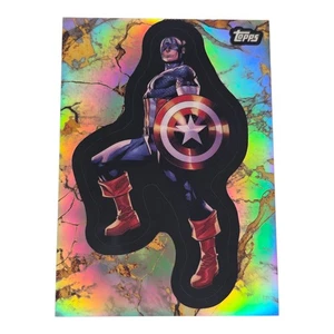 Captain America 2025 Topps Marvel Comic Book Heroes 1975 Refractor 2025 #108 - Bild 1 von 5