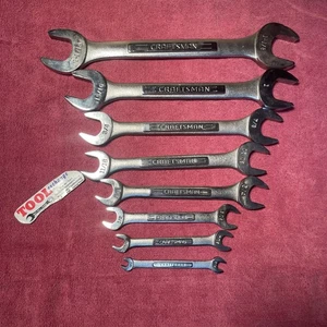 8 pc Vintage Craftsman -VV- Double Open End Wrench SAE 1/4" To 1-1/8” USA - Picture 1 of 7