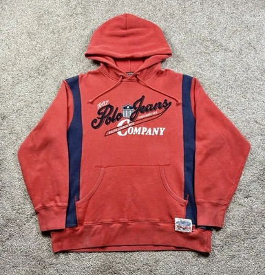 Vintage Polo Jeans Company Ralph Lauren Pullover Hoodie 1967 Men’s Size Large - Image 1 of 4