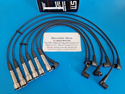 Juego de cables de encendido Mercedes Benz 220b,Sb, SE, 230SL, 250SL, 280SL, 300SEL 2.8 Foto 1 de 3