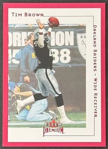 TIM BROWN 2001 Fleer Premium Star Rubies SR186 OAKLAND RAIDERS serial #008/125 - Picture 1 of 2