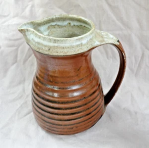 Studio Pottery Brown with Grey top -16cm tall - 12cm diameter base- VG condition - Picture 1 of 6