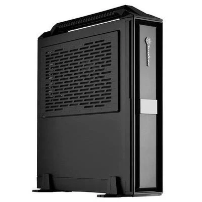 Silverstone ML08B-H Black w/  Handle Mini-ITX SFX Slim HTPC Case - Image 1 of 4