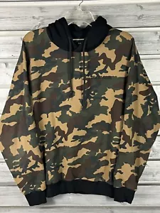RARE Zara Camo Camouflage Pullover Long Sleeve Sweatshirt Mens L/M - Picture 1 of 7