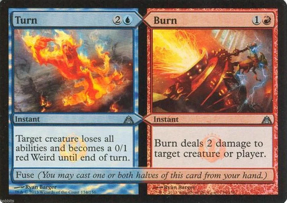 MTG - Dragon's Maze - Turn / Burn - Foil - NM - Image 1 of 1