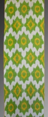 3.2 Yard HAND MADE UZBEK Natural SILK IKAT ADRAS FABRIC #5703** - Image 1 of 4
