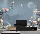 3D Blumen Vgel M2133 Tapete Wandbild Selbstklebend Abnehmbare Aufkleber Eve