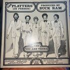 THE PLATTERS...VINTAGE HAND SIGNED ALBUM PAGE OF ALL FIVE ORIGNALS