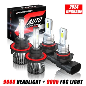 For JEEP Compass 2007-2009 4-SIDE Headlight High/Low + Fog Light 4pcs white - Picture 1 of 13