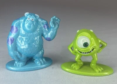 Disney Nano Metalfigs Loose Monsters INC Metal Figure Sulley & Mike Wazowski - Image 1 of 4