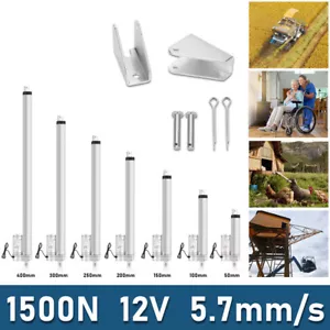 1500N Linear Actuator Linearmotor Linearantrieb Elektrozylinder 12V DC 50-400mm - Bild 1 von 9