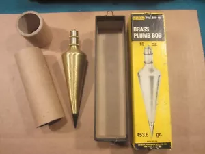 General 16 Ounce 800-16 Brass Plumb Bob - Picture 1 of 3