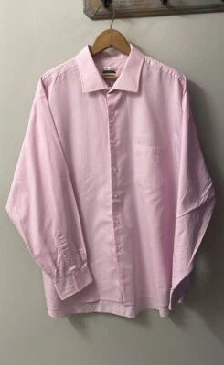 Van Husen pink and white check dress button down, size 18 34/35, regular fit - Image 1 of 4