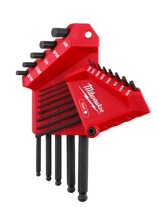 Milwaukee Hex Key Set 13-Key Ball End (38-22-2185) L- STYLE SAE NEW - Picture 1 of 2