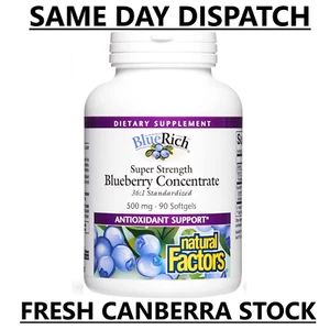 Super Strength Blueberry 500mg 90softgels 36:1 Concentrate BlueRich AU FAST POST - Picture 1 of 6