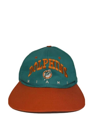 Sombrero Snapback Vintage Años 90 Miami Dolphins Marca Aqua Drew Pearson Foto 1 de 4