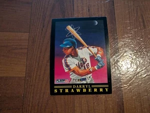1991 Darryl Strawberry Fleer Baseball Pro Vision New York Mets #12 - Bild 1 von 2