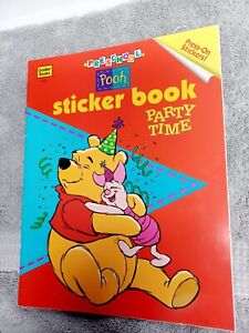 1995 Disney Winnie The Pooh Preschool Pooh Sticker Book Party Time Vintage Walt 