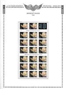 1996 U.S. BKLT PANE OF 20 SCOTT#3112a 32ct XMAS MADONNA MINT - Picture 1 of 1