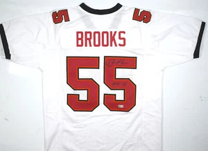 Derrick Brooks Autographed White Pro Style Jersey w/HOF- Beckett W Hologram - Picture 1 of 3
