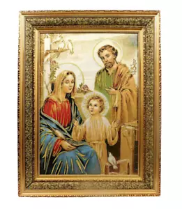 Sagrada Familia 22”x29" Imagen en Tela Acojinada,Cushioned Surface Frame 5674D - Picture 1 of 2