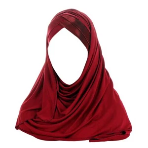 Glitter Muslim Turban Hijab Cap Long Hejab One Piece Islamic Head Scarves Sha... - Picture 1 of 7