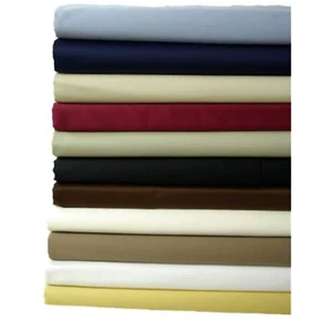 100% Egyptian Cotton Solid 300 Thread Count Sheets - Ivory - California King - Picture 1 of 2