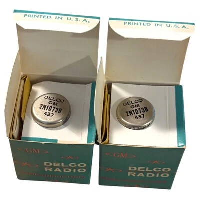 GM Delco Radio 2N1073B Transistor Vintage PACK OF 2 NOS New In Box - Image 1 of 3