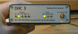 USB / SPDIF Non-Oversampling NOS DAC TDA1543 DIR9001 2x9V NiMH (powers from USB) - Imagen 1 de 1