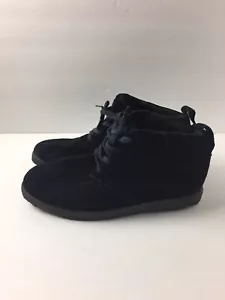 Gravis Carter Men’s Sz 8 Black Suede Lace Up Shoes - Picture 1 of 6