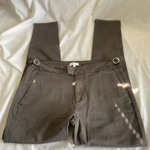 Arne Trousers 32 Grey Mens Pockets Belt Detail Skinny - Picture 1 of 16