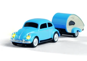 VW Beetle / Käfer mit Anhänger RTR in 1:87 Set m. Fernsteuerung Carson 500504148 - Bild 1 von 8