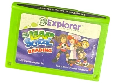 LeapFrog LEAP SCHOOL READING Game Cartridge Leapster Explorer LeapPad Untested - Image 1 of 3