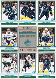 2009-10 OPC O-Pee-Chee Retro Vancouver Canucks Complete Team Set (19) - Picture 1 of 1
