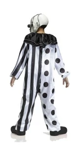 Killer Clown Halloween Kostüm Overall Kragen Maske Jungen Kind Medium Größe 8 - Bild 1 von 5