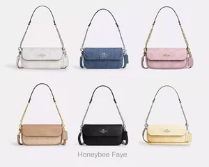 Bolso Coach Hailey con solapa nuevo con etiquetas en lona exclusiva CAN70/CAN96/CAN94/CAN72 - Imagen 1 de 82