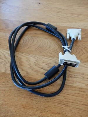 1,80 Meter DVI Kabel schwarz Monitorkabel Bildschirmkabel - Bild 1 von 3