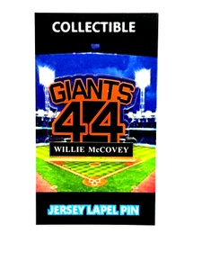 San Francisco Giants Willie McCovey lapel pin-Classic STRETCH Collectable - Picture 1 of 1