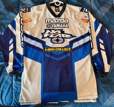 Vintage Collectible No Fear Jeremy McGrath Mazda Yamaha Motocross Jersey XL NEW - Image 1 of 2